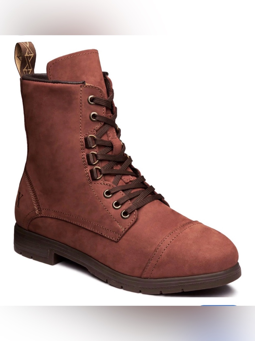 XENA SPICE V2 6-Inch Nubuck Leather Steel Toe Work Boot Women Size 6 Lace Up